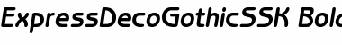 Download ExpressDecoGothicSSK Bold Italic Font Title Preview