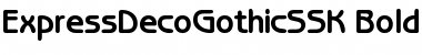 Download ExpressDecoGothicSSK Bold Font Title Preview