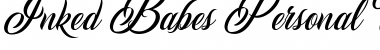 Download Inked Babes Regular Font Title Preview