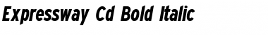 Download Expressway Condensed Bold Italic Font