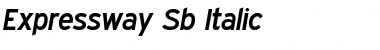 Download Expressway SemiBold Italic Font