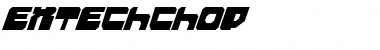 Download Extechchop Regular Font Title Preview