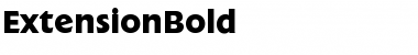 Download ExtensionBold Roman Font Title Preview