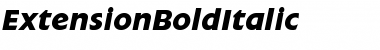 Download ExtensionBoldItalic Roman Font Title Preview