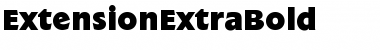 Download ExtensionExtraBold Roman Font Title Preview