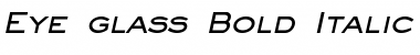 Download Eye glass Bold Italic Font Title Preview