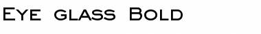 Download Eye glass Bold Font Title Preview