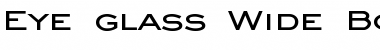 Download Eye glass Wide Bold Font Title Preview