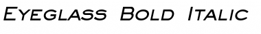 Download Eyeglass Bold Italic Font Title Preview