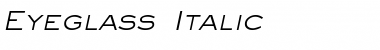 Download Eyeglass Italic Font Title Preview