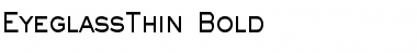 Download EyeglassThin Bold Font Title Preview