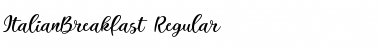 Download Italian Breakfast Regular Font Title Preview