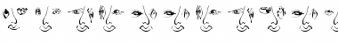 Download EyesNoseMouth Regular Font Title Preview