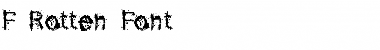 Download F-Rotten Font Regular Font Title Preview