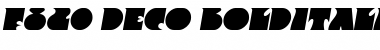Download F820-Deco BoldItalic Font Title Preview