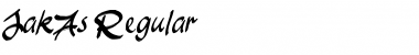 Download JakAs Regular Font Title Preview
