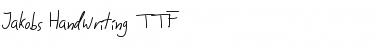 Download Jakobs Handwriting Regular Font Title Preview