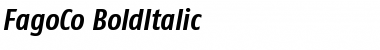 Download FagoCo ItalicBold Font