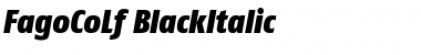 Download FagoCoLf-BlackItalic Bold Italic Font