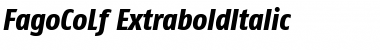 Download FagoCoLf-ExtraboldItalic Bold Italic Font