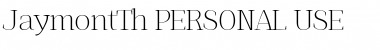 Download Jaymont PERSONAL Thin Font Title Preview