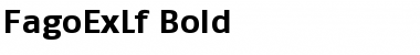 Download FagoExLf Bold Font Title Preview