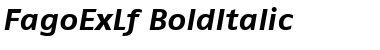 Download FagoExLf ItalicBold Font Title Preview