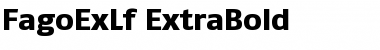 Download FagoExLf Extrabold Font Title Preview