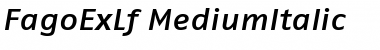 Download FagoExLf ItalicMedium Font Title Preview