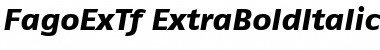 Download FagoExTf ItalicExtrabold Font