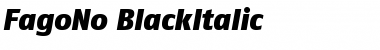 Download FagoNo ItalicHeavy Font Title Preview