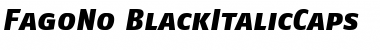 Download FagoNo ItalicHeavy Font Title Preview