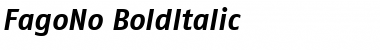 Download FagoNo ItalicBold Font Title Preview