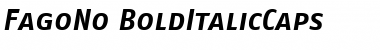 Download FagoNo ItalicBold Font Title Preview