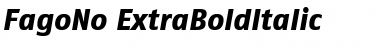 Download FagoNo-ExtraBoldItalic Bold Italic Font