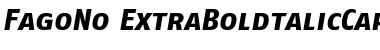 Download FagoNo ItalicExtrabold Font Title Preview