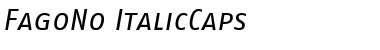 Download FagoNo Italic Font Title Preview