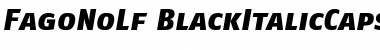 Download FagoNoLf ItalicHeavy Font Title Preview