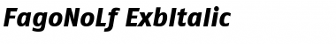 Download FagoNoLf ItalicExtrabold Font Title Preview