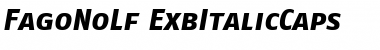 Download FagoNoLf ItalicExtrabold Font Title Preview