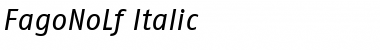 Download FagoNoLf Italic Font Title Preview