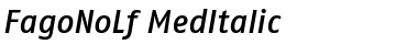 Download FagoNoLf ItalicMedium Font Title Preview