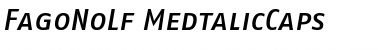 Download FagoNoLf ItalicMedium Font Title Preview