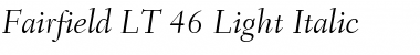 Download Fairfield LT Light Italic Font