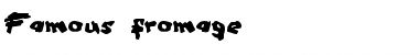 Download Famous fromage Regular Font Title Preview