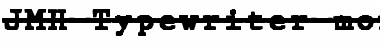 Download JMH Typewriter mono Black Over Regular Font Title Preview