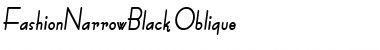 Download FashionNarrowBlack Oblique Font Title Preview
