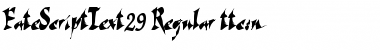 Download FateScriptText29 Regular Font Title Preview
