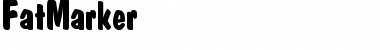 Download FatMarker Plain: Font Title Preview