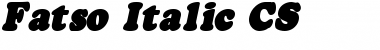 Download Fatso Italic CS Font Title Preview
